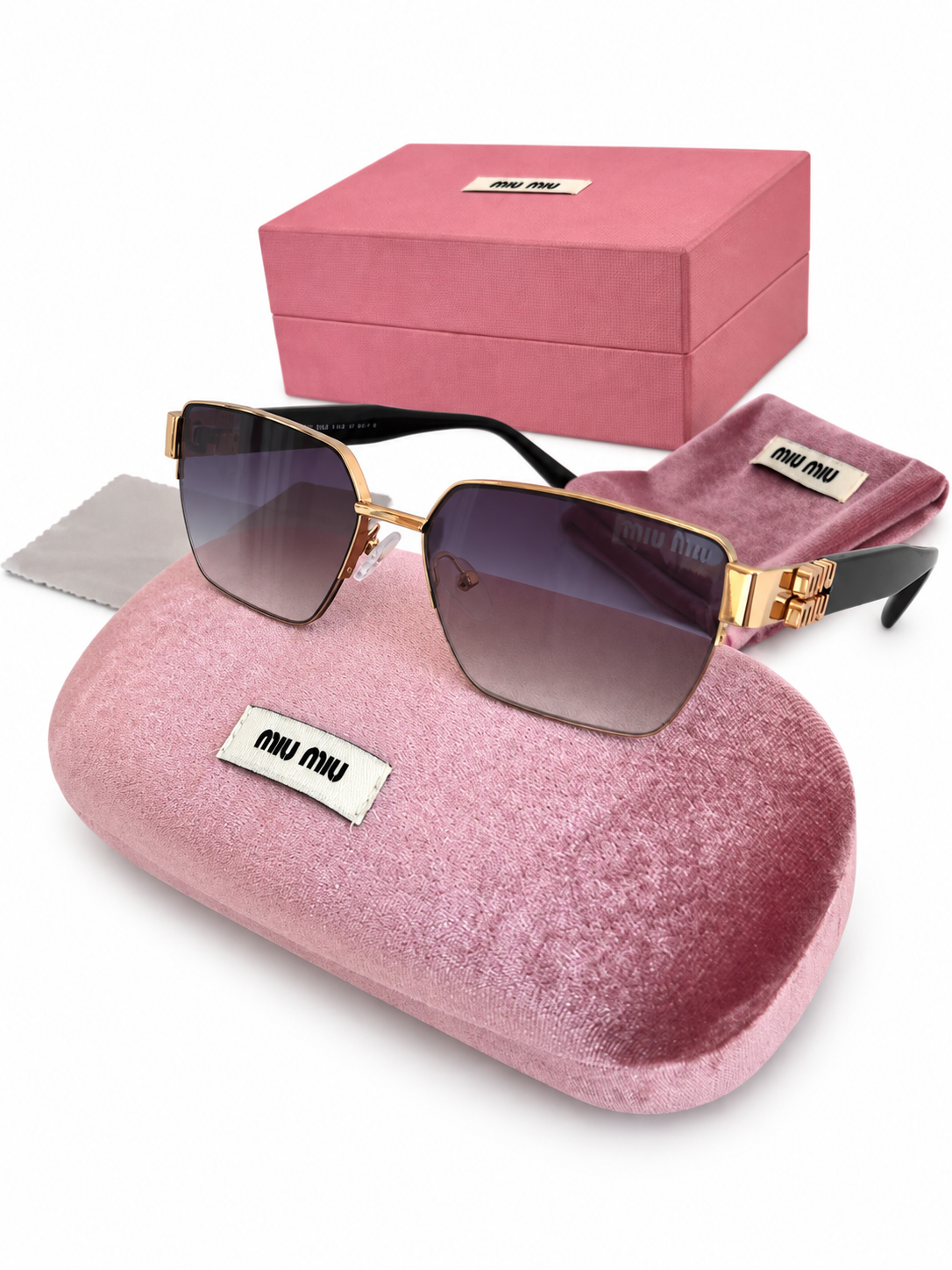 Miu Miu Oversized Gold