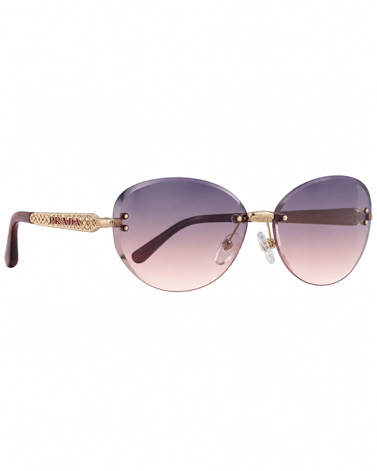 Prada Rimless Gold